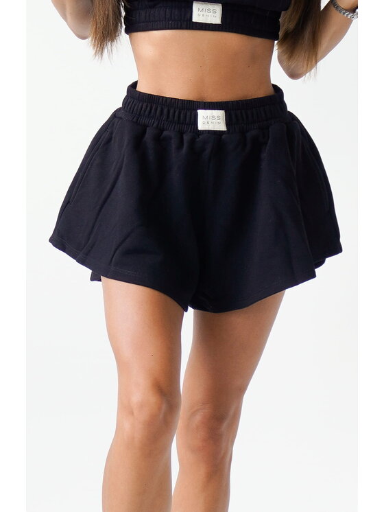 MissDenim MissDenim Športové kraťasy Flippy Skorts Čierna Basic Fit