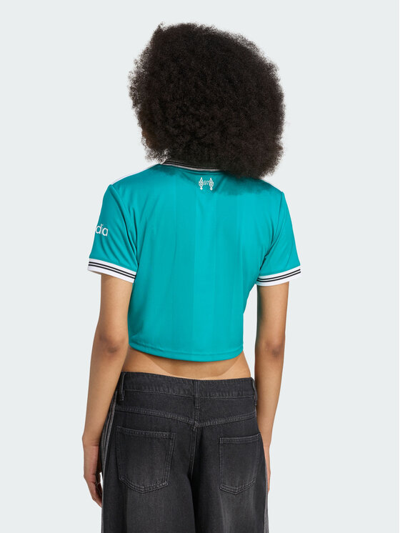adidas adidas Top Liverpool FC 25/26 Third Cropped Jersey Zielony Regular Fit