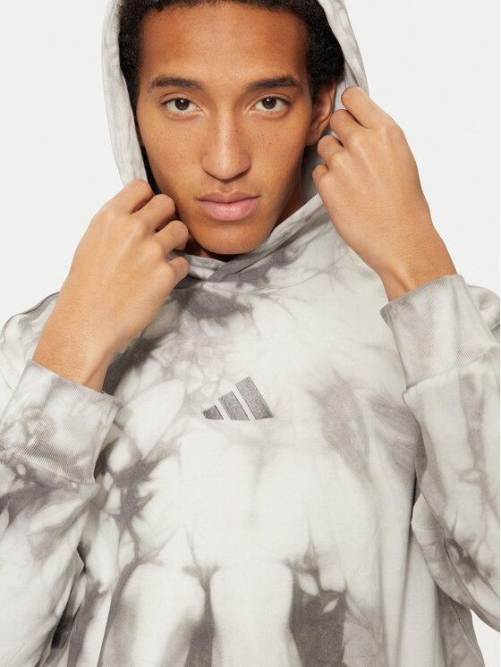 adidas adidas Majica dugih rukava ALL SZN Fleece Washed IX1257 Siva Regular Fit