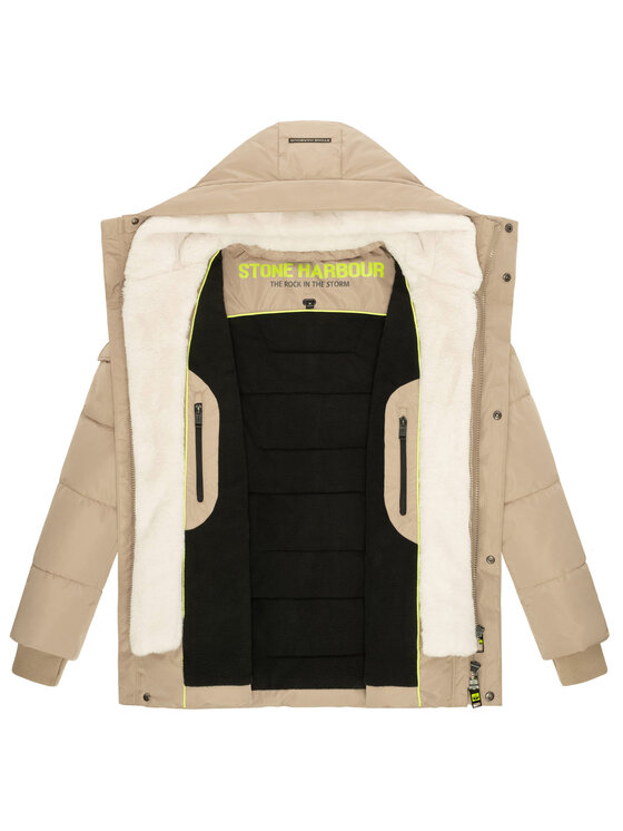 Stone Harbour Stone Harbour Kurtka zimowa Lauroo Beżowy Regular Fit