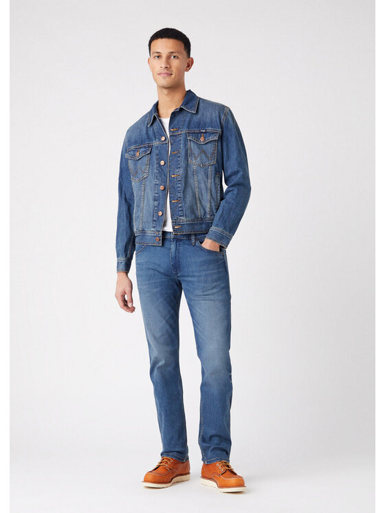 Wrangler Wrangler Jeansy GREENSBORO Niebieski Straight Fit