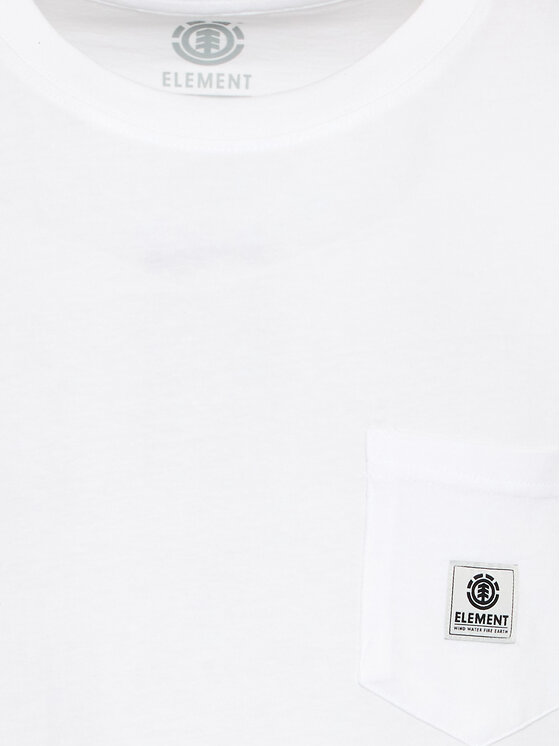 T-shirt Basic Pocket Label ELYKT00116 Bianco