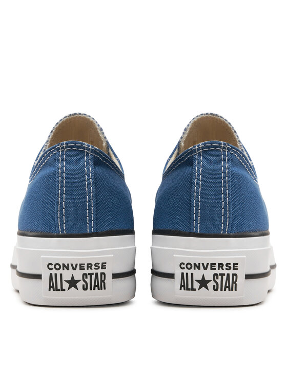 Converse all star platform blu best sale