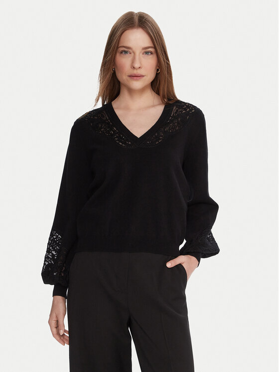 TWINSET TWINSET Pulover 252TT3440 Negru Regular Fit