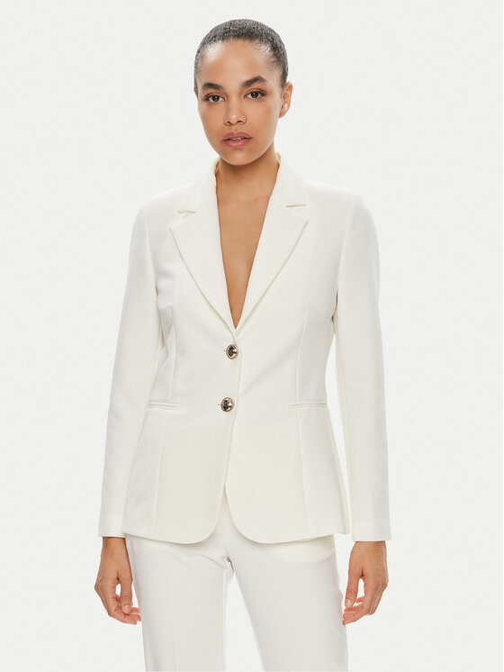 Rinascimento Rinascimento Švarkas CFC0118268003 Balta Regular Fit