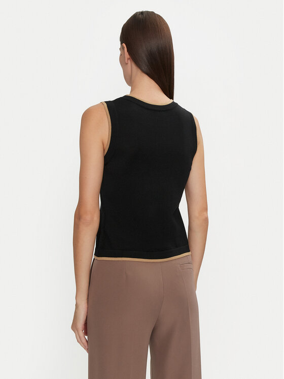 Luisa Spagnoli Luisa Spagnoli Majica Macinapepe 58514 Crna Regular Fit