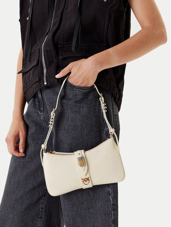 PINKO PINKO Ročna torba Arthemis Shoulder Mini . AI 24-25 PLTT 103512 A29V Écru