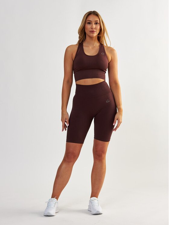 BeShaped BeShaped Biustonosz sportowy Regulowany Body Boost Brązowy