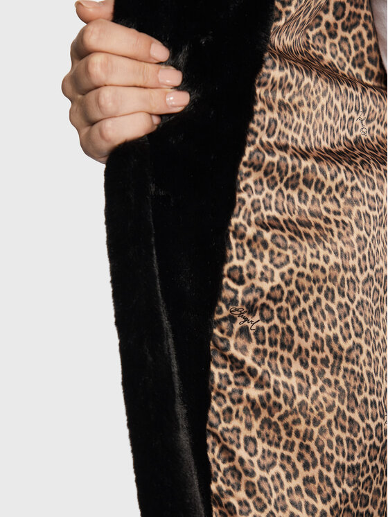 Blugirl Blumarine Blugirl Blumarine Кожено палто RF2081-E0821 Черен Regular Fit