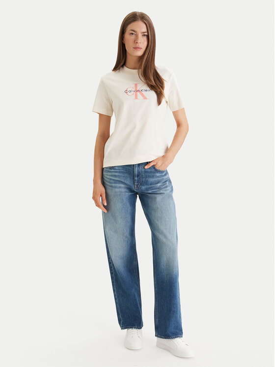 Calvin Klein Jeans Calvin Klein Jeans Póló Hero LV047B865G Sárga Classic Fit