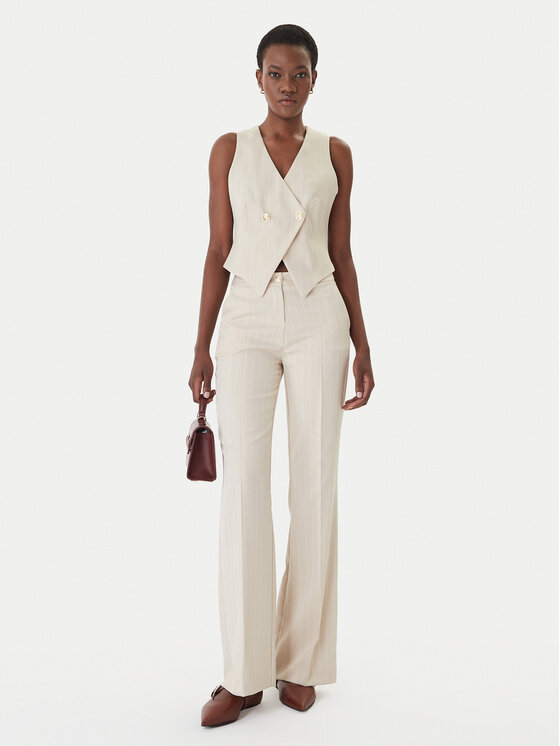 Artigli Artigli Vestă elegantă ACGL004632 Bej Regular Fit