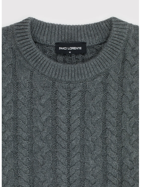 Pako Lorente Pako Lorente Sweter P25WF-2X-009 Szary Classic Fit