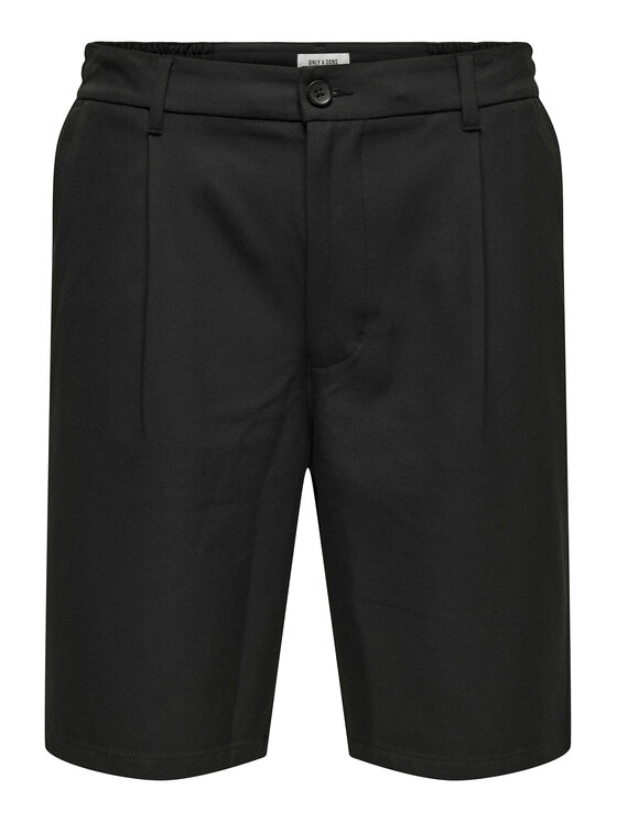 Only & Sons Only & Sons Szorty materiałowe Lou 22032473 Czarny Regular Fit