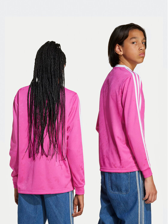 adidas adidas Bluză Jaquard JW2845 Roz Loose Fit