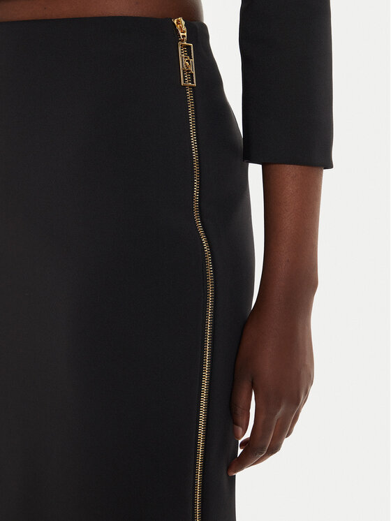 Elisabetta Franchi Elisabetta Franchi Ravno krilo GO-047-46E2 Črna Slim Fit