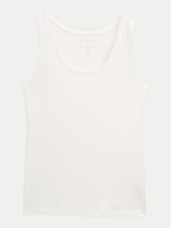 Tom Tailor Tom Tailor Top 1045540 Biały Regular Fit