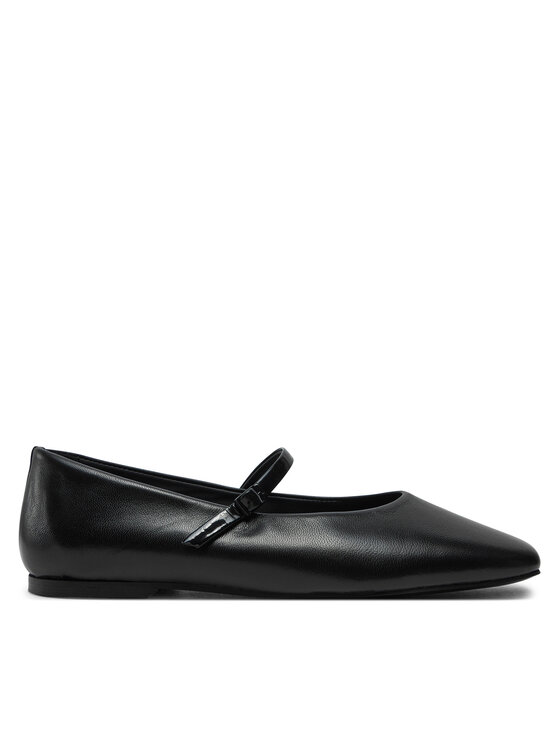 Calvin Klein Calvin Klein Balerinke Mary Jane Ballerina - Lth HW0HW02307 Črna