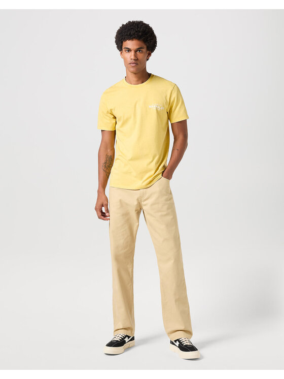 Wrangler Wrangler T-Shirt GRAPHIC TEE Żółty Regular Fit