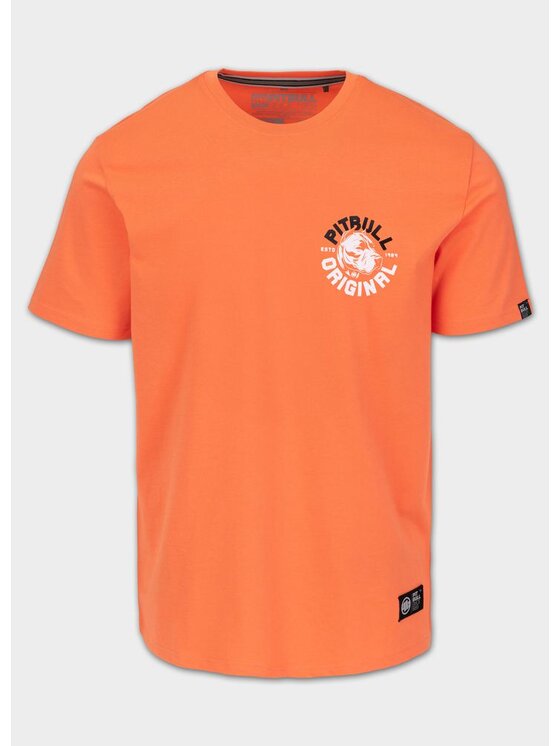 PITBULL PITBULL T-Shirt Koszulka męska DOG SD 3XL Pomarańczowy Regular Fit