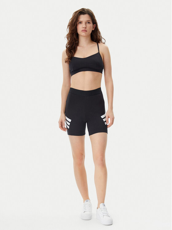 adidas adidas Pantaloni scurți ciclism Future Icons 3-Stripes JE0164 Negru Slim Fit