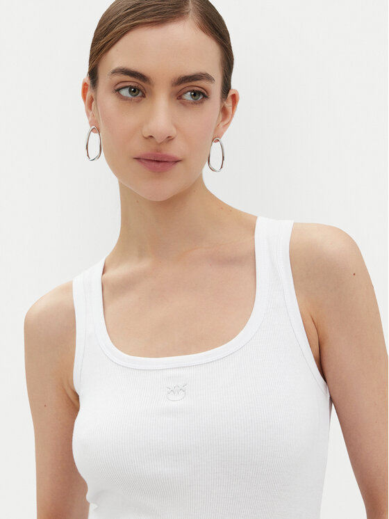PINKO PINKO Топ 100807 A2C1 Білий Regular Fit