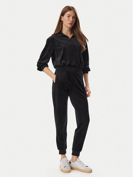 Guess Guess Majica dugih rukava V6BQ08 K6302 Crna Regular Fit