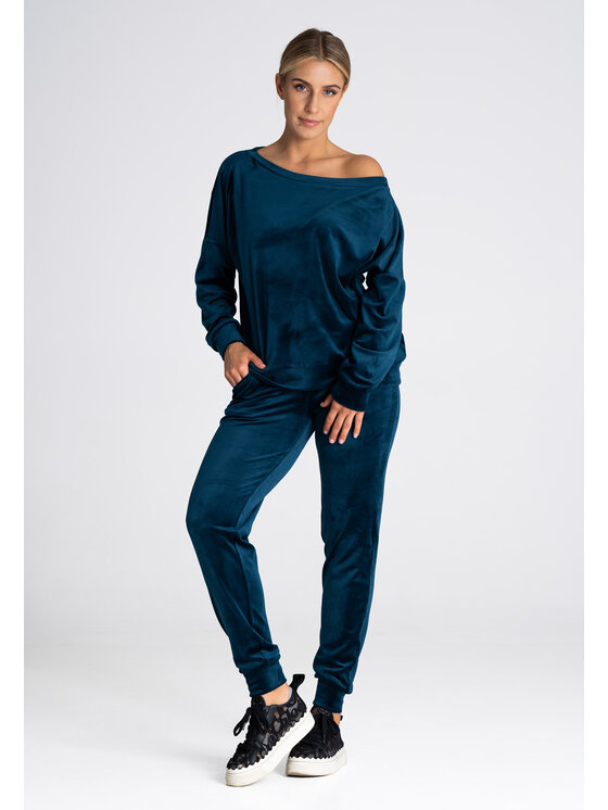 FIGL FIGL Dámske nohavice M965 Modrá Regular Fit