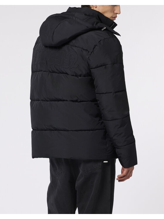 PHILIPP PLEIN PHILIPP PLEIN Vatovaná bunda 28622 Čierna Regular Fit