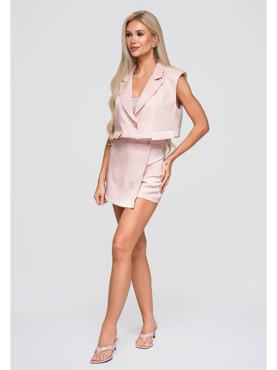 Ombre Ombre Marynarka OW-BL-E0003 Różowy Regular Fit