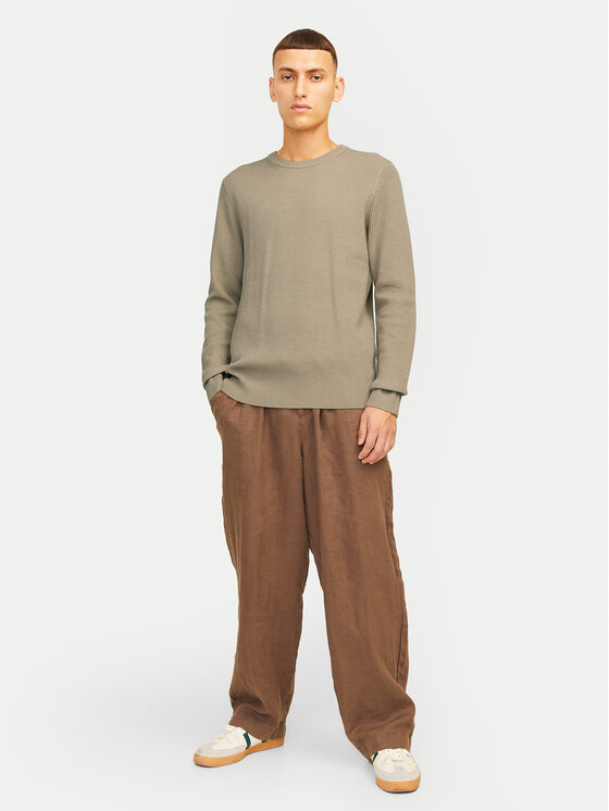 Jack&Jones Jack&Jones Sweter Perfect 12257771 Beżowy Regular Fit