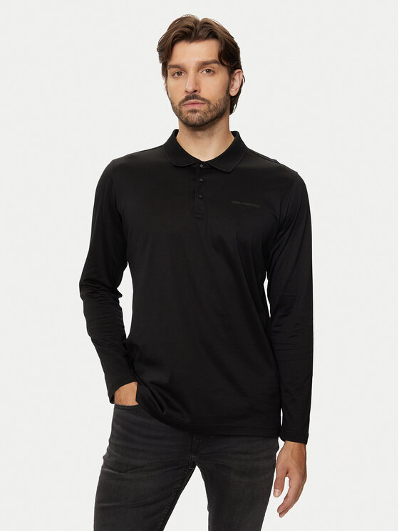 Poloshirt KARL LAGERFELD, Größe M Schwarz 745000 544200