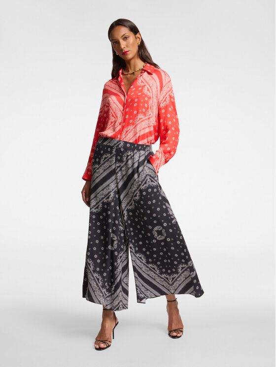 Elena Mirò Elena Mirò Pantaloni di tessuto P078Z100169N001 Nero Cropp Fit