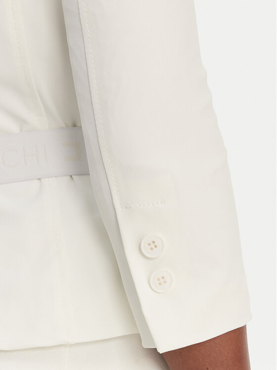 Elisabetta Franchi Elisabetta Franchi Švarkas GI-224-61E2-V590 Balta Regular Fit