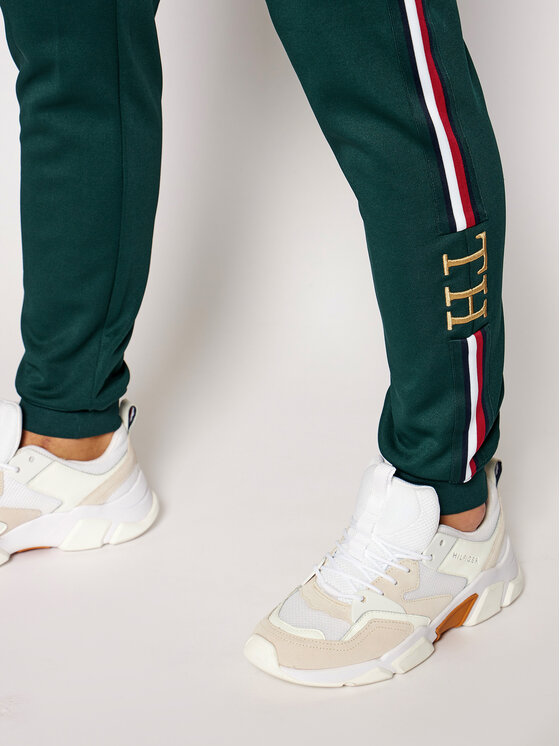 Tommy Hilfiger Tommy Hilfiger Παντελόνι φόρμας Monogram MW0MW15254 Πράσινο Regular Fit