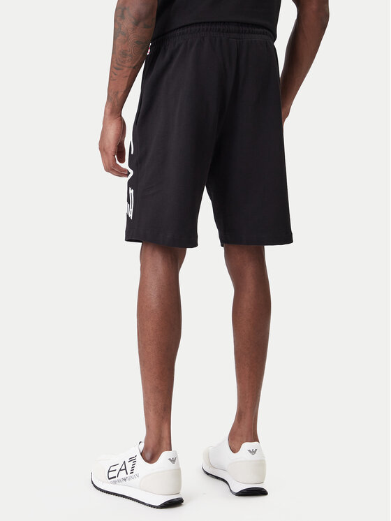 EA7 Emporio Armani EA7 Emporio Armani Спортни шорти 7M001414 AF22266 UC001 Черен Regular Fit