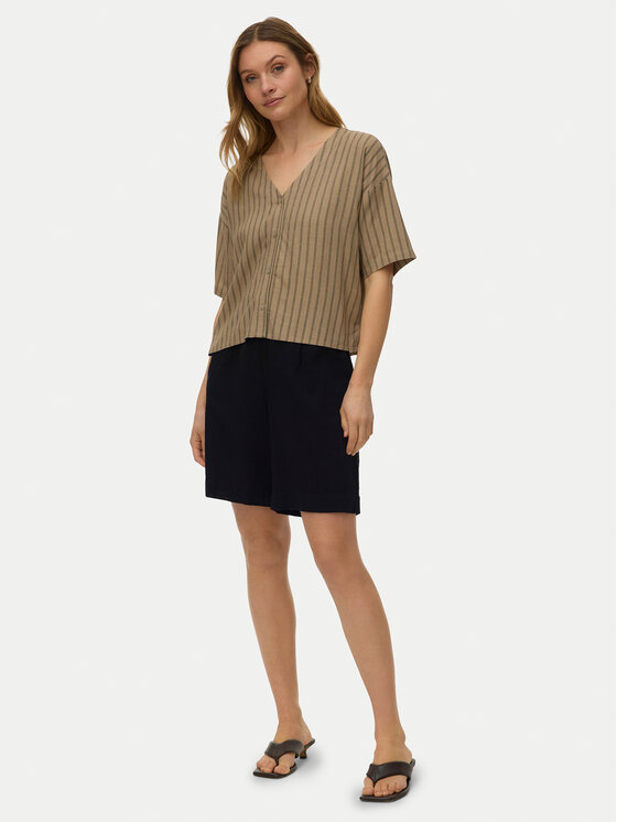 Vero Moda Vero Moda Srajca Rosie 10346914 Svetlo rjava Loose Fit
