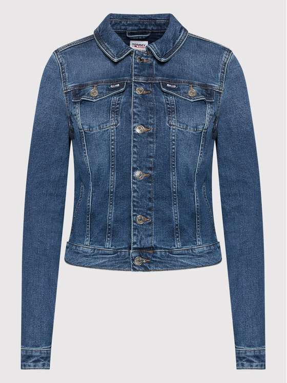 Tommy Jeans Tommy Jeans Giacca di jeans Viviane DW0DW11446 Blu scuro Slim Fit