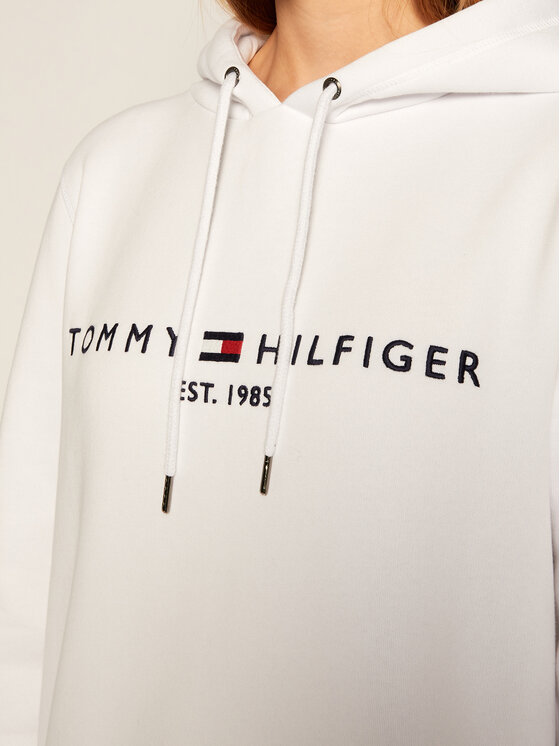 Tommy Hilfiger Tommy Hilfiger Pluus Ess WW0WW26410 Valge Regular Fit