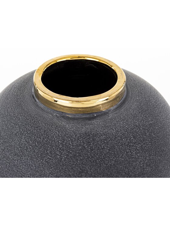 MIAhome MIAhome Wazon ceramiczny 27x22x22 cm MEIKO - II Szary