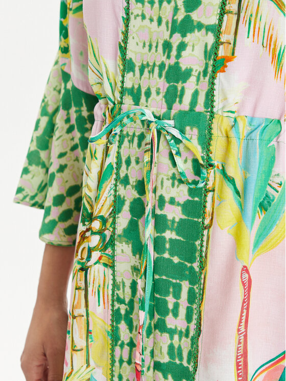 Maaji Maaji Kimono Retro Palms PT2472CPO001 Kolorowy Relaxed Fit