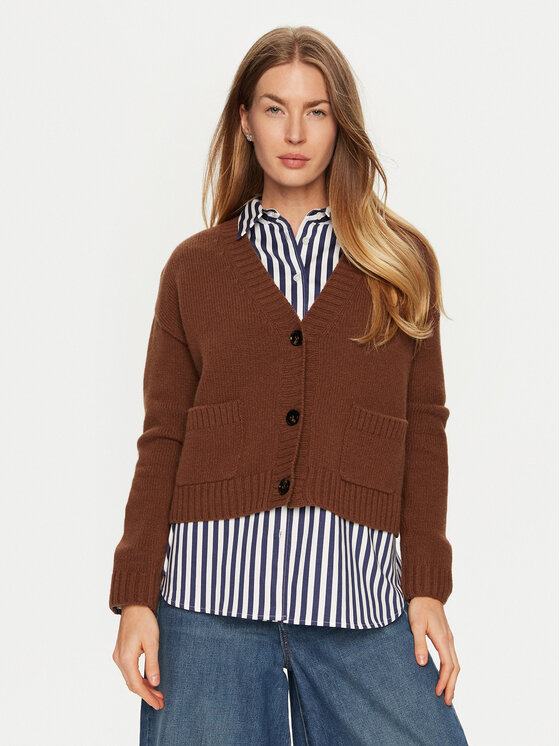 Weekend Max Mara Weekend Max Mara Kardigan Arad 2425346042 Smeđa Relaxed Fit