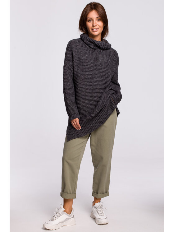 BeWear BeWear Sweter bk047 Czarny Custom Fit