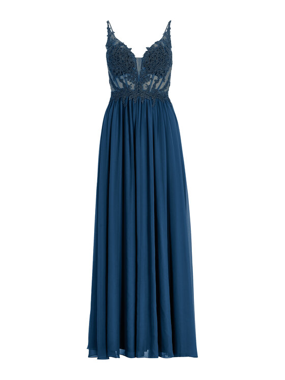 Hey Kyla Hey Kyla Официална рокля 5AI081HK Тъмносин Slim Fit