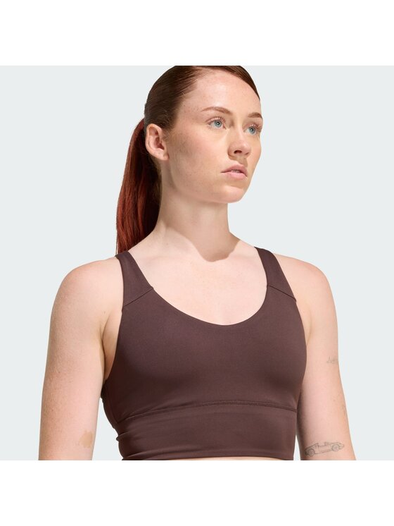 adidas adidas Biustonosz sportowy 158406 Brązowy