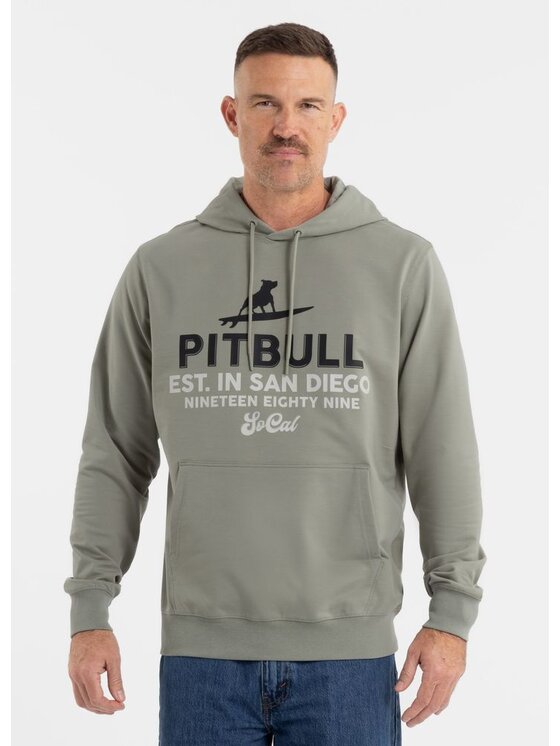PITBULL PITBULL Bluza SURFING DOG Zielony Regular Fit