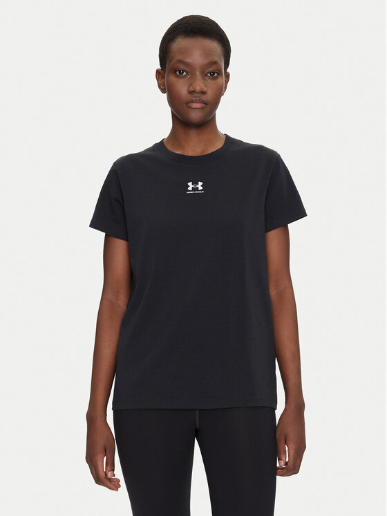 Under Armour Tricou tehnic Rival Core 1383648 Negru Regular Fit