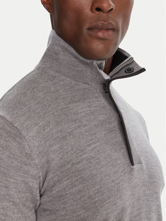 KARL LAGERFELD KARL LAGERFELD Sweter 655005 554399 Szary Slim Fit