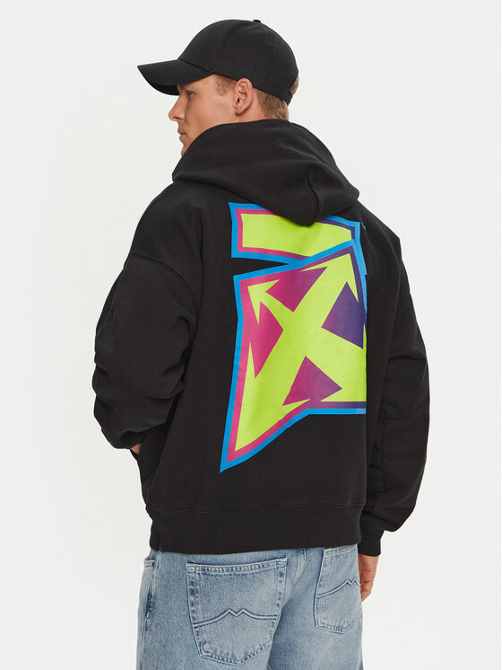 Off-White Off-White Μπλούζα OMBB085F22FLE0041070 Μαύρο Regular Fit