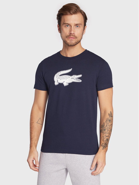 Lacoste T-shirt TH2042 Tamnoplava Regular Fit