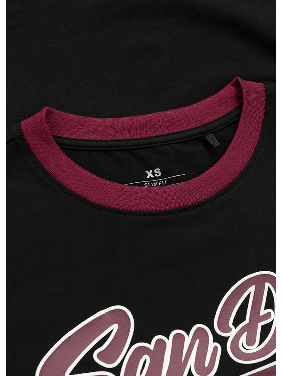 PITBULL PITBULL T-Shirt SAN DIEGO ANGEL Czarny Regular Fit